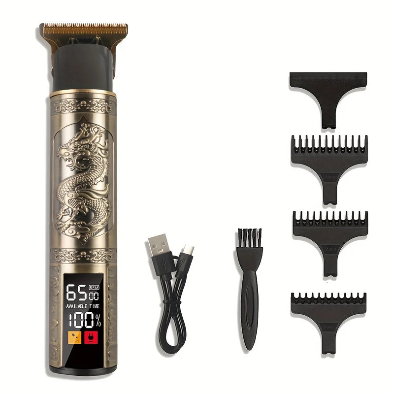 Máquina barbeador de cortar cabelo e fazer barba profissional de alta potencia e durabilidade dragon