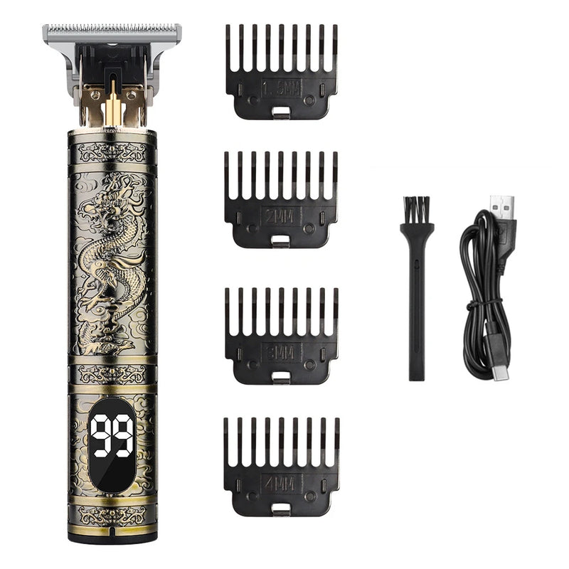 Máquina barbeador de cortar cabelo e fazer barba profissional de alta potencia e durabilidade dragon